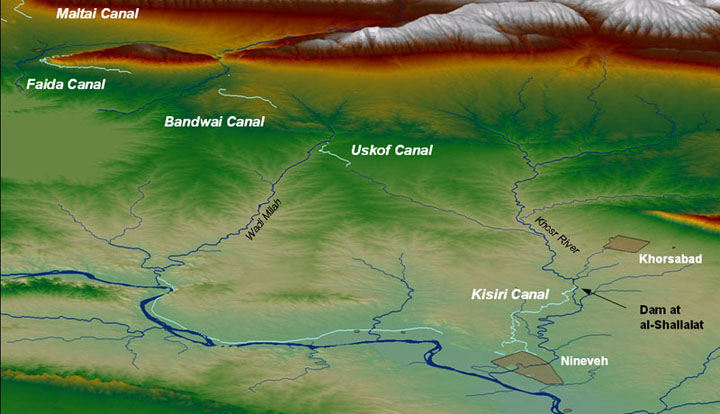 Canals, Sennacherib Northern System